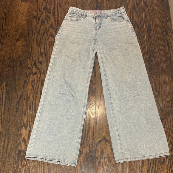 Edikted Light Blue wide Leg Jeans - Picture 1 of 3